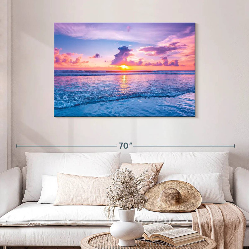 Coucher de soleil Gillard Seminyak, H 30 po x l 45 po
