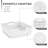 Sorbus Set of 9 Large Storage Baskets for Organizing, Mesh Hand-Woven Storage Organizers, White-1661286982