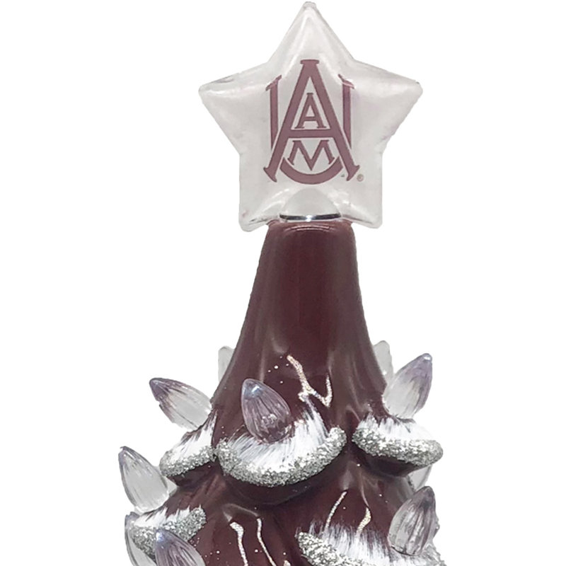 Arbre en céramique NCAA College Spirit, Alabama A&M Bulldogs
