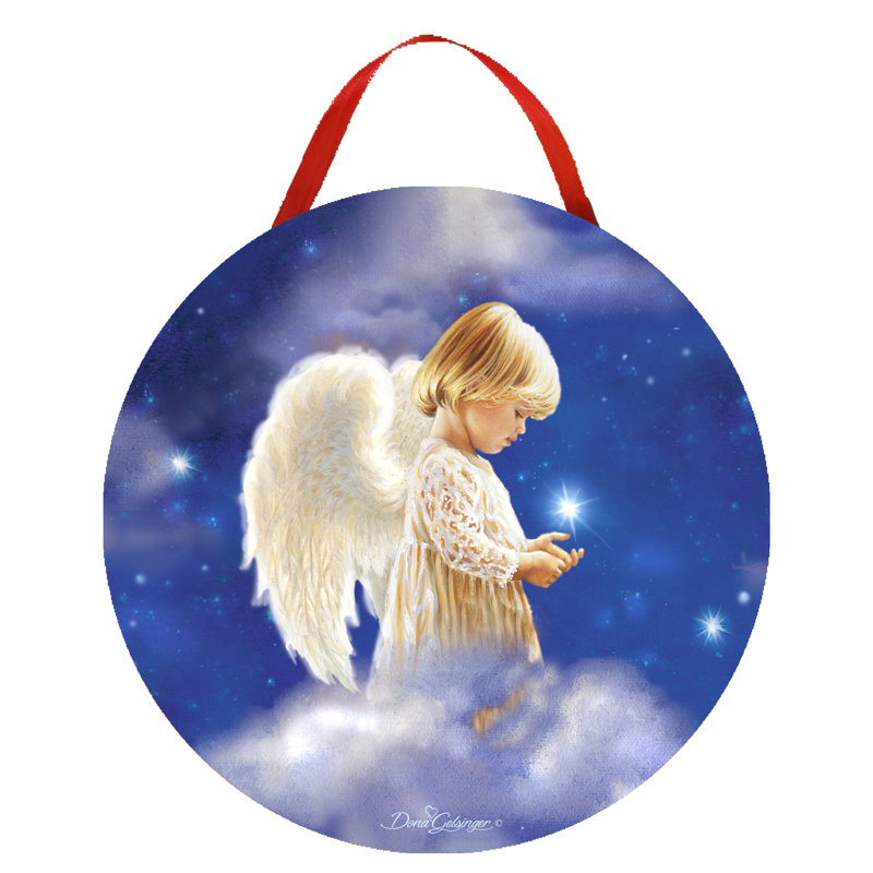 The Holiday Aisle® - Ornement en forme d'ange à DEL Starlight