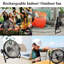 Circulateur d'air à ventilateur 12 "rechargeable à piles