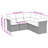 Vidaxl Garden Sofa Set Brown, Cream White