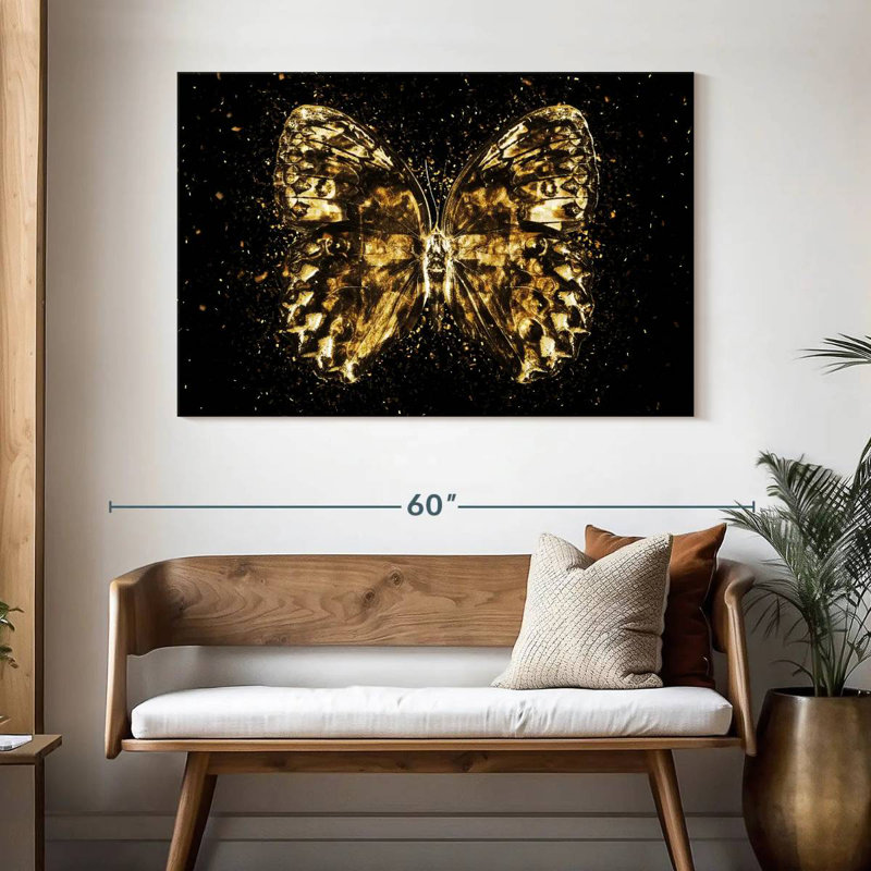 Brampt The Golden Butterfly II, 32" H x 48" W