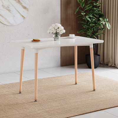 Braydon Beech Solid Wood Base Dining Table