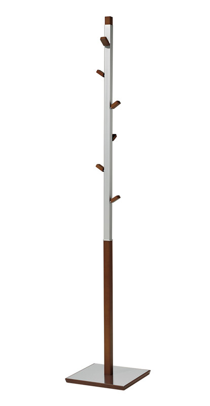 Belgica Freestanding 6 - Hook Coat Rack, Mogano