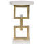 Geo Stone End Table