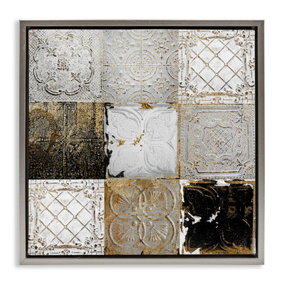 Collage de tuiles de plafond antique