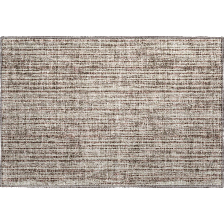 Premium Machine Washable Prisco Brown Rug