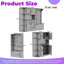 Armoire de vestibule multifonctionnelle 2-en-1 avec rangement et 4 crochets-1450152125