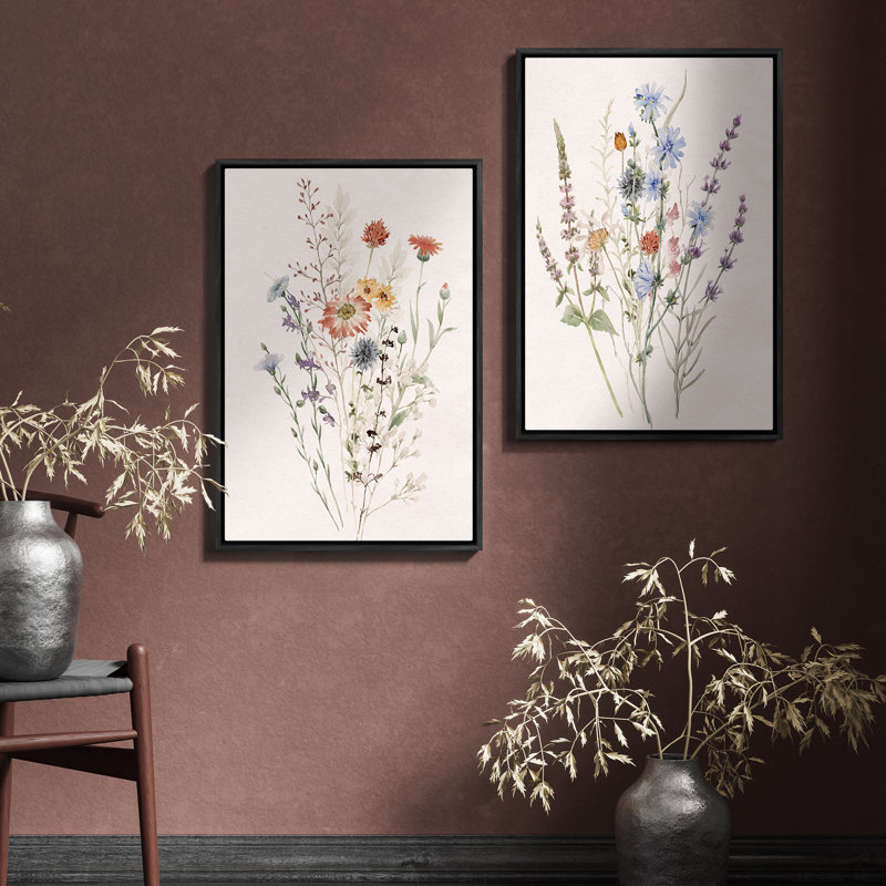 Art mural vintage encadré, beaux-arts, antique classique pour chambre à coucher - ensemble de 2, H 24 po x l 16 po, Noir