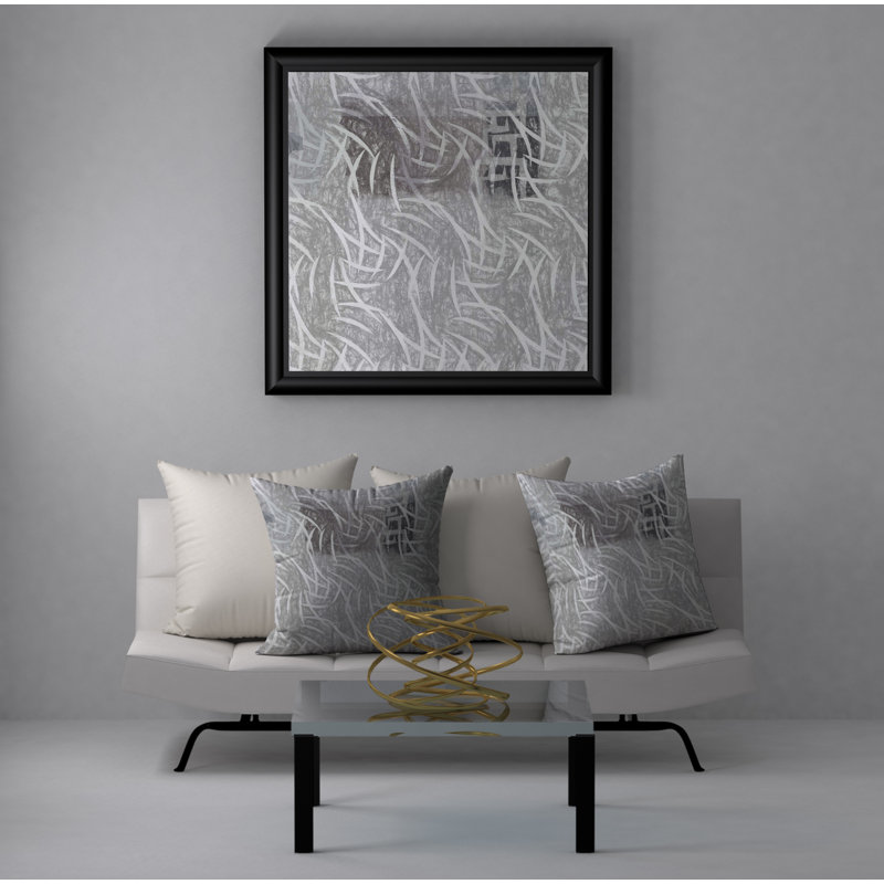 Abstract Throw Pillow, 20" H x 20" W