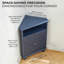 Armoire de rangement à double porte avec tablettes réglables-1279082208