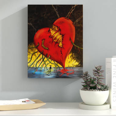 HEARTBROKEN  Canvas Print for Sale by johnnyssandart