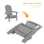 Sam Weather-Resistant Foldable Outdoor Adirondack Chair-1000676595