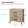 Giordana 28"W Transitional 3-Drawer Nightstand with  Hidden Pull-out Drawer and Built-In Power Outlet(Set of 2)