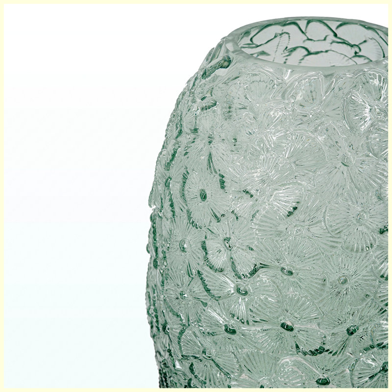 Vase en verre D7.9x13.4H