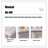 Four-drawer coffee table in solid white wood.-110956625