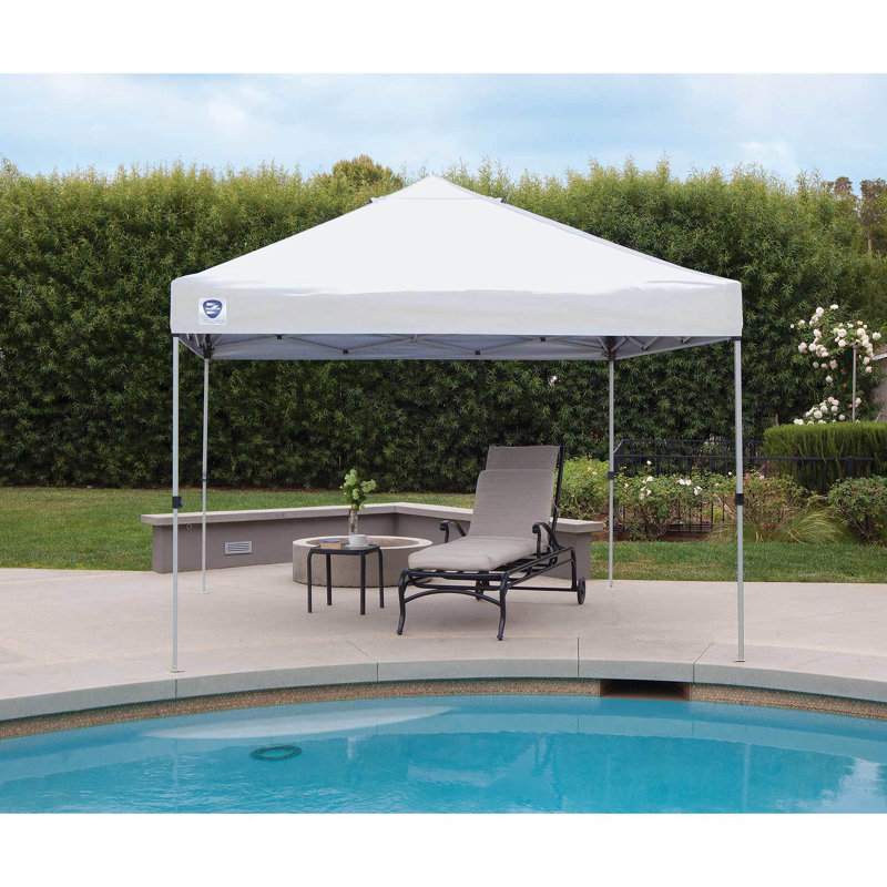 Straight Leg Instant 10 Ft. W x 10 Ft. D Steel Pop-Up Canopy
