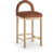 Cognac Velvet Seat/Natural Frame