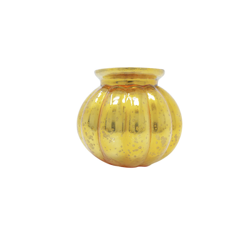 Porte-votive en verre tacheté, Rouge