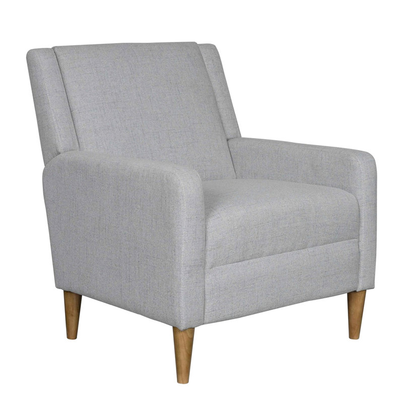 Fauteuil d'appoint rembourré, Gris clair