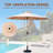 Patio Umbrella, Outdoor Table Umbrella With Push Button Tilt And Crank, UV Protection Waterproof Market Sun Umbrella With 8 Sturdy Ribs For Garden, Deck, Backyard, Pool-110874440-110874441-110874446