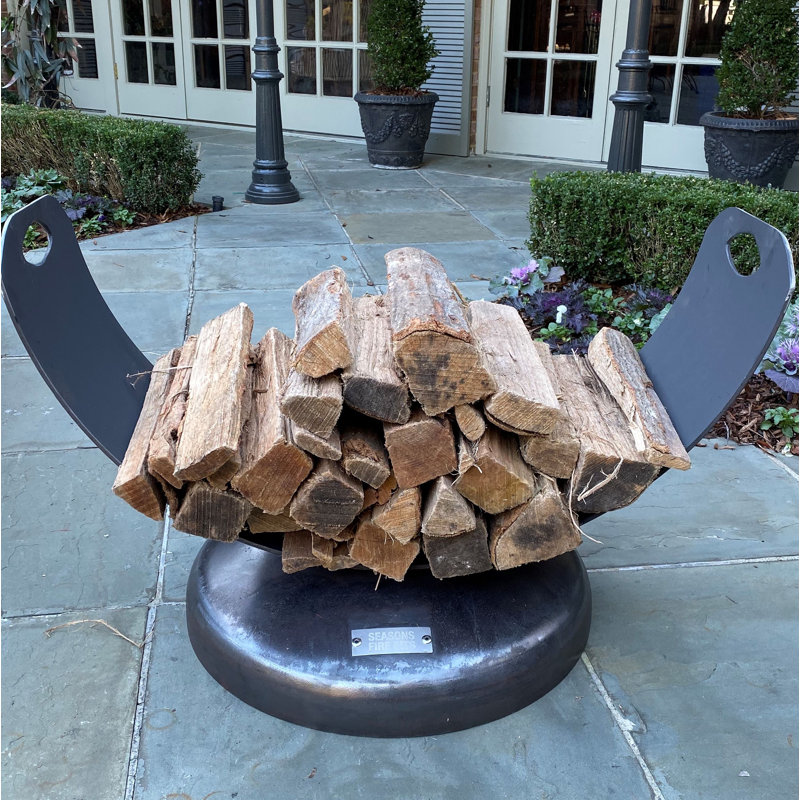 Anona 37'' W Metal Log Rack