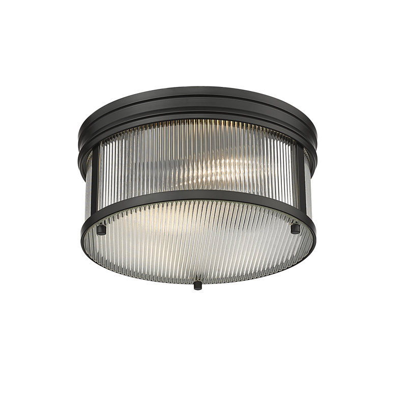 Plafonnier encastré Swati, Noir mat, H 6,5 po x l 13 po x P 13 po