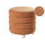 CHILLY 42cm Wide Round Pouf Ottoman-16067868