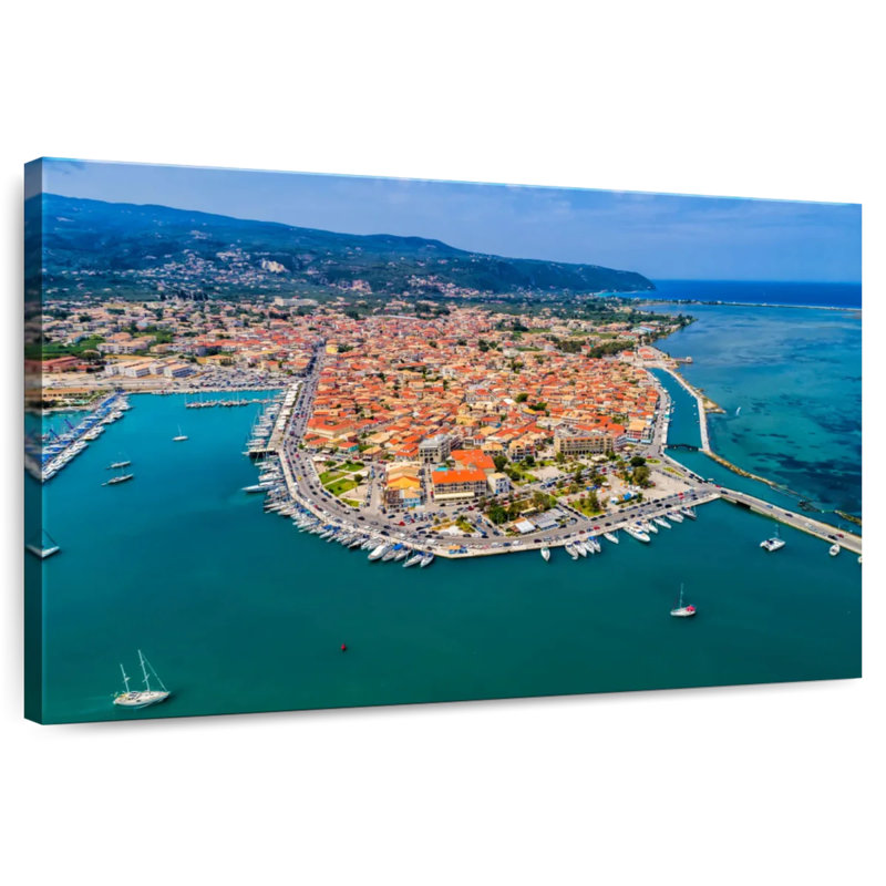 Lefkada Aerial View, 34" H x 51" W