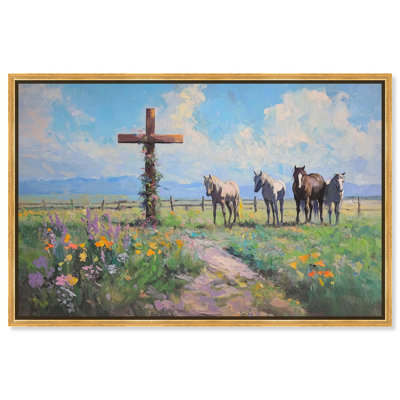 Faithful Pasture Canvas Religious Art by Art Remedy
