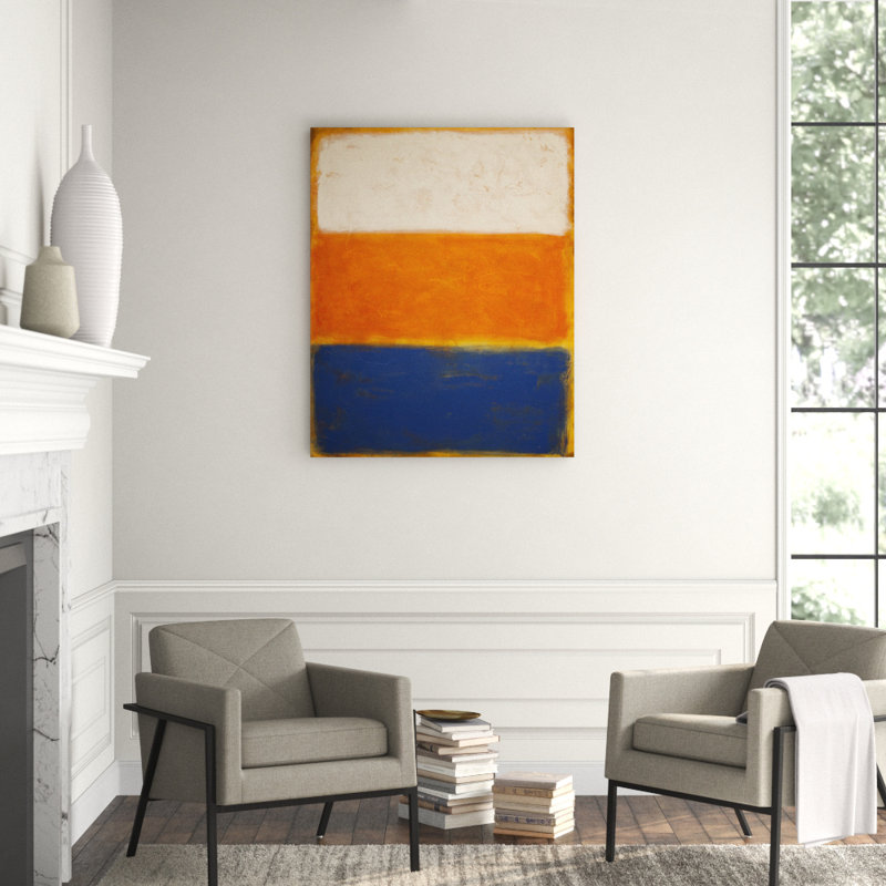 Complimentary Color Field 1' Framed Print on Wood