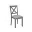 Ensemble de salle à manger de cuisine 6 pièces, table de salle à manger rectangulaire en bois avec 4 chaises rembourrées et un banc, ensemble de table de salle à manger pour 6 personnes, salon, bar et cuisine, gris-494610278
