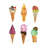 Ice Cream Cones Print On Canvas