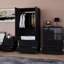 Oslo 3 Piece Bedroom Set (2 Drawer Bedside Chest, 4 Drawer Chest, 2 Door 2 Drawer Wardrobe), (100% FSC)-561205861