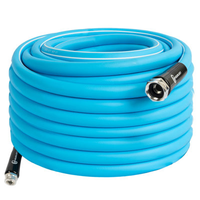 Tuyau d'eau Dv Bright 50 pi, tuyau d'arrosage de jardin 5/8 po, tuyau d'arrosage de première qualité, sans fuites et tuyau d'arrosage flexible