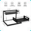 Under Sink Organizer, Pull Out Cabinet Storage 2 Tier Slide Out Sink Shelf, Kitchen Organizers And Storage, Black, 1 Pack