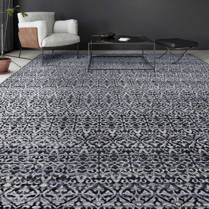 Canterbury Damask Area Rug, Rectangle 9' x 12'