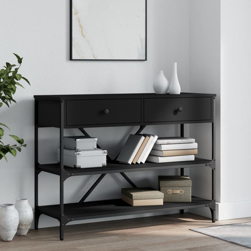 Regnier Console Table, Black, 75cm L x 34.5cm W x 75cm H