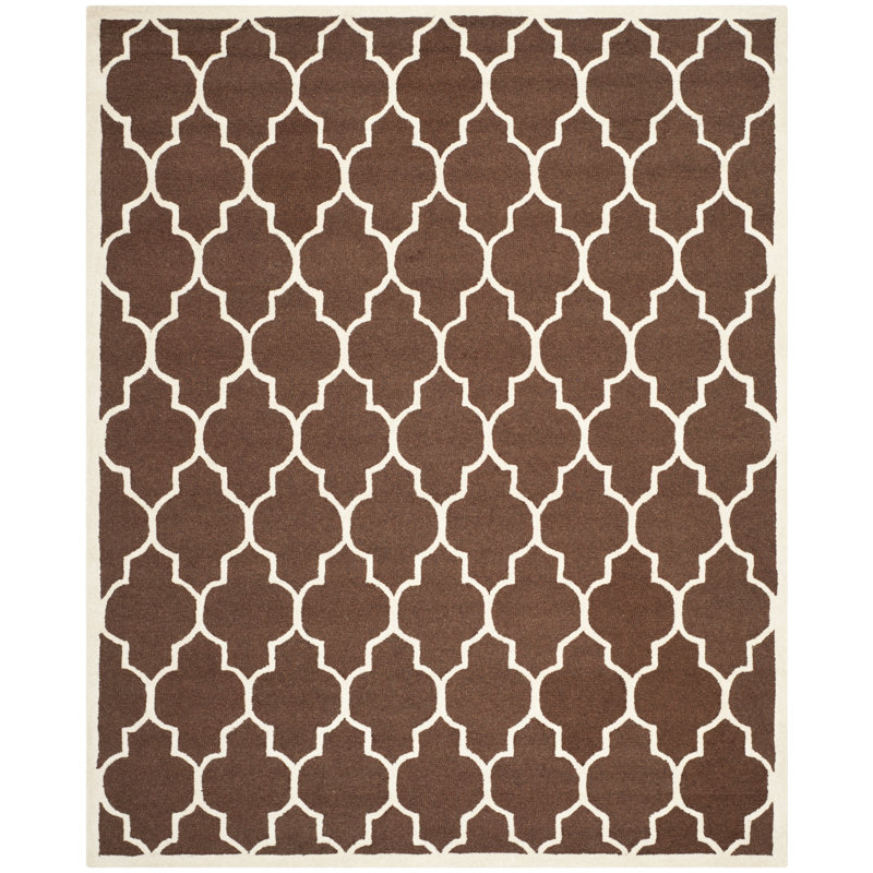 Cambridge Hand Tufted Wool Geometric Rug, Rectangle 8' x 10'