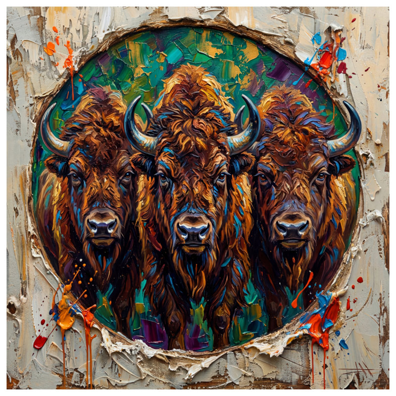 Édredon Three Buffaloes, Queen