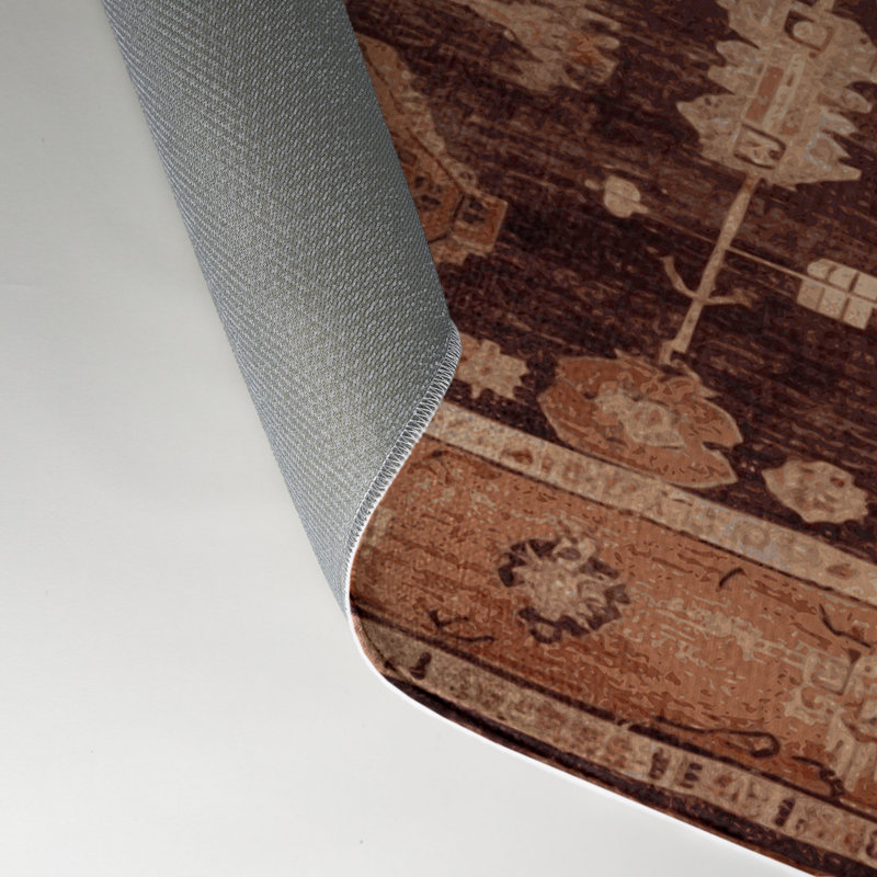 Tapis noir intérieur et extérieur surteint, Rectangle 5 pi x 7 pi