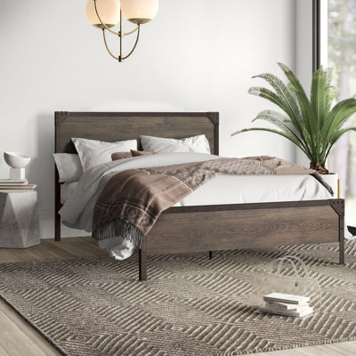 Desbois Metal Bed with Mattress