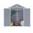 6*5Ft Resin Storage Shed,Plastic Garden Tool Outside Sheds,High Quality Pp Material,Strong Structure,Waterproof,Rust And Uv Proof,Large Storage Space,12Mm Thick Pp Board,Hd Window Lighting-121499206