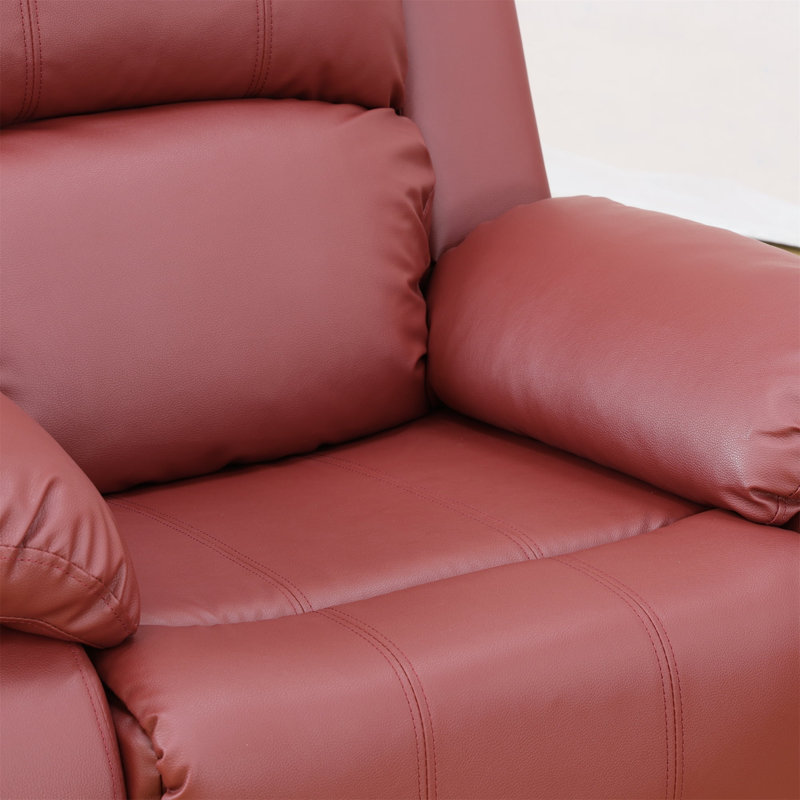Siège de cinéma en tissu Elixander, Rouge