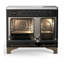 Cuisinière à induction de 40 pouces avec 6 éléments à induction en noir brillant (garniture brunie) Majestic III Series-124828868-124828871