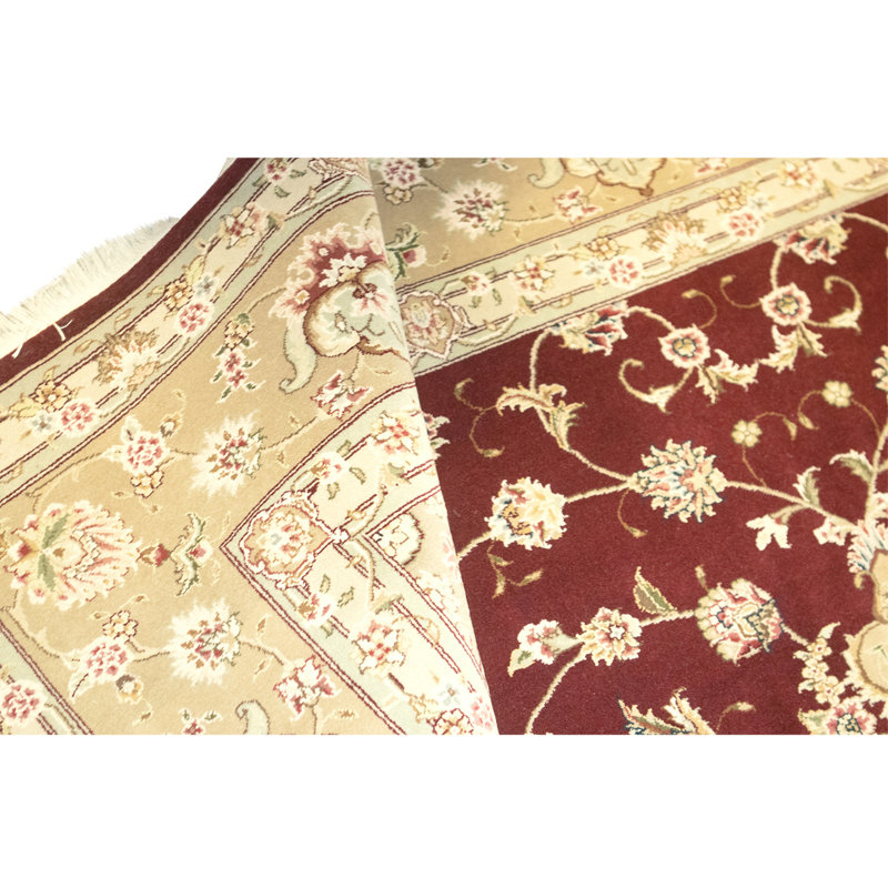 Handmade Silk and Wool Area Rug