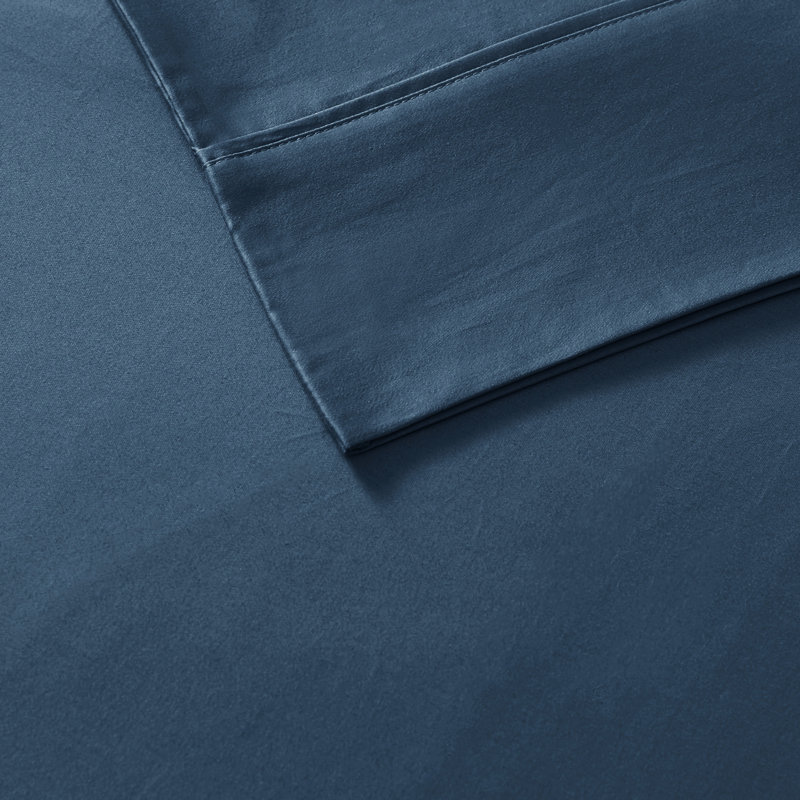 800 Thread Count Cotton Blend Sateen Sheet Set, Queen Sheet Set + 1 Fitted Sheet + 4 Pillowcases, Teal