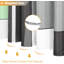 Modern Geometric Polyester Shower Curtain With Water Repellent Fabric, Machine Washable, Includes 12 Plastic Hooks For Bathroom Decor-1114031703