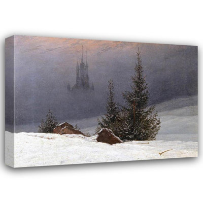 Paysage d'hiver avec une église